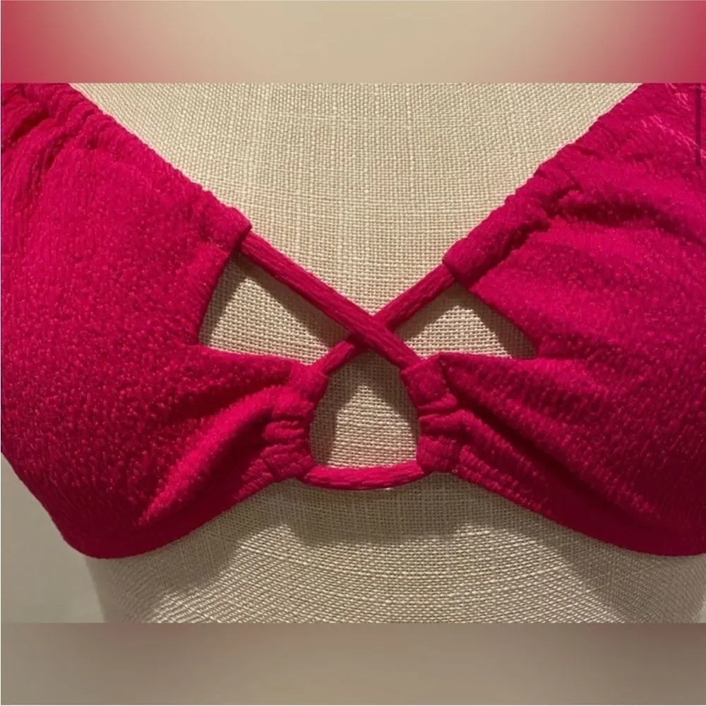 ViX NWT Swimwear Firenze Jane Bikini Top Pink Size: D Cup